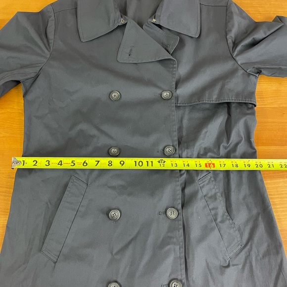 Garnet Hill double breasted trench coat M - Picture 8 of 11